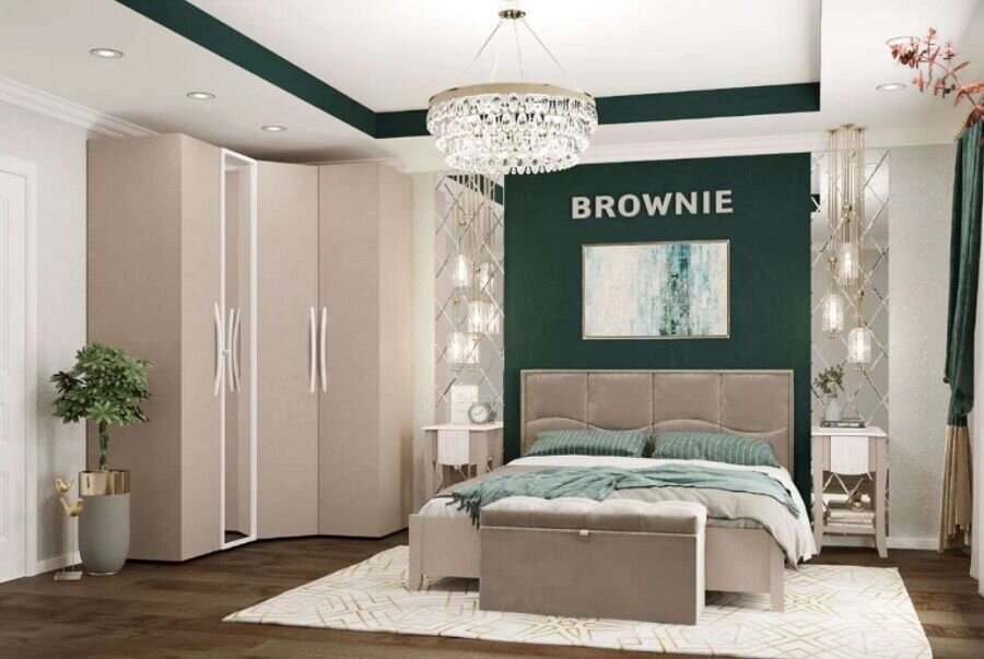 Спальня Brownie (комплект 3) от компании Мебельный магазин ГОССА - фото 1