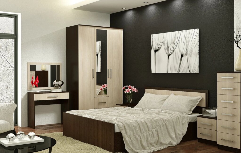 Спальня Фиеста (комплект 2) от компании Мебельный магазин ГОССА - фото 1