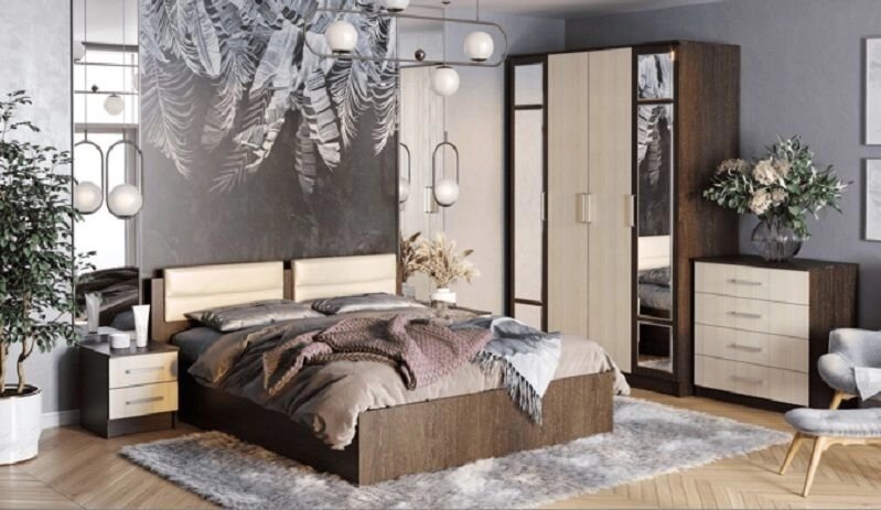 Спальня Фиеста NEW (комплект 1) от компании Мебельный магазин ГОССА - фото 1