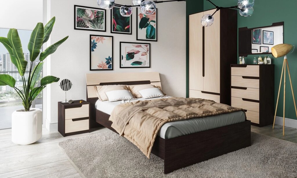 Спальня Гавана (комплект 6) от компании Мебельный магазин ГОССА - фото 1