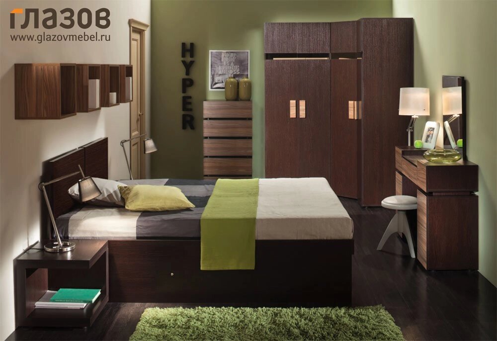 Спальня Hyper (комплект 2) от компании Мебельный магазин ГОССА - фото 1