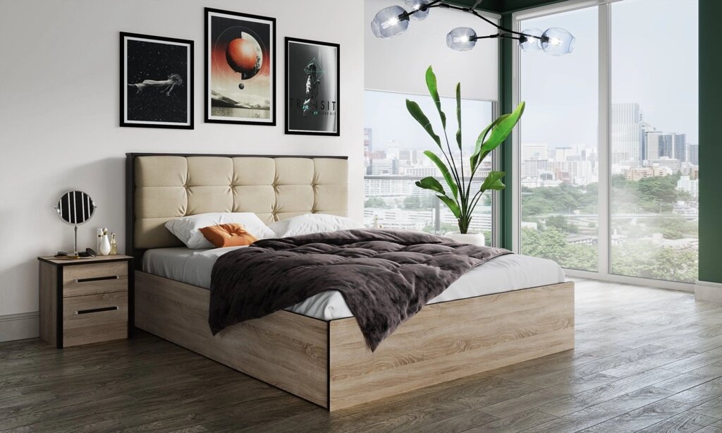 Спальня Лирика (комплект 7) от компании Мебельный магазин ГОССА - фото 1