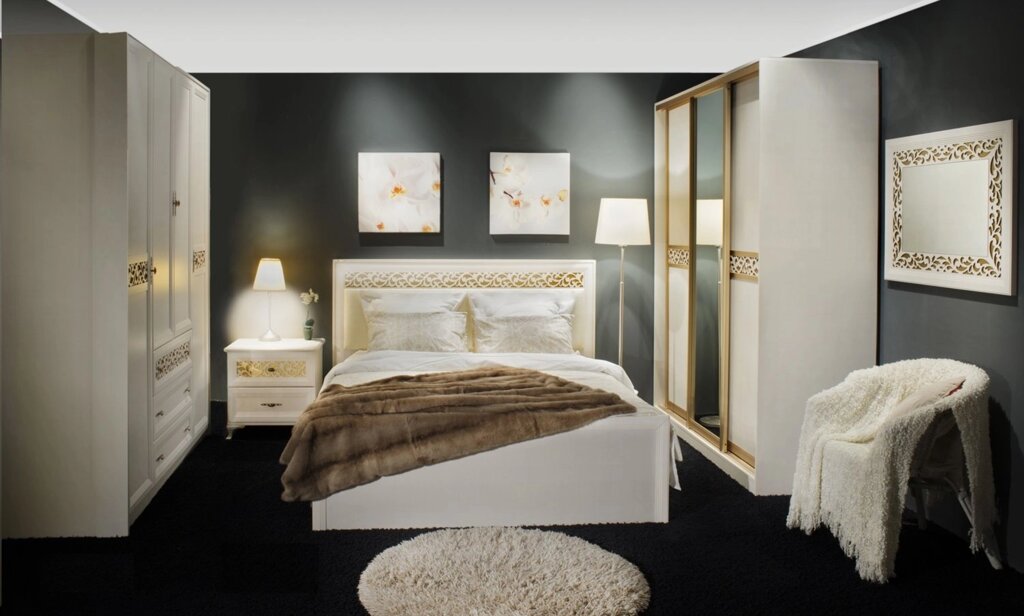 Спальня Ливадия Комплект 5 от компании Мебельный магазин ГОССА - фото 1