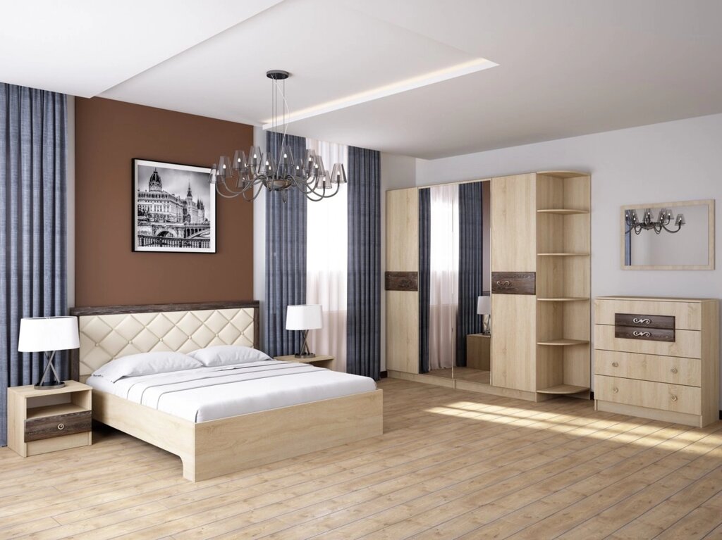 Спальня Мадлен (комплект 3) от компании Мебельный магазин ГОССА - фото 1