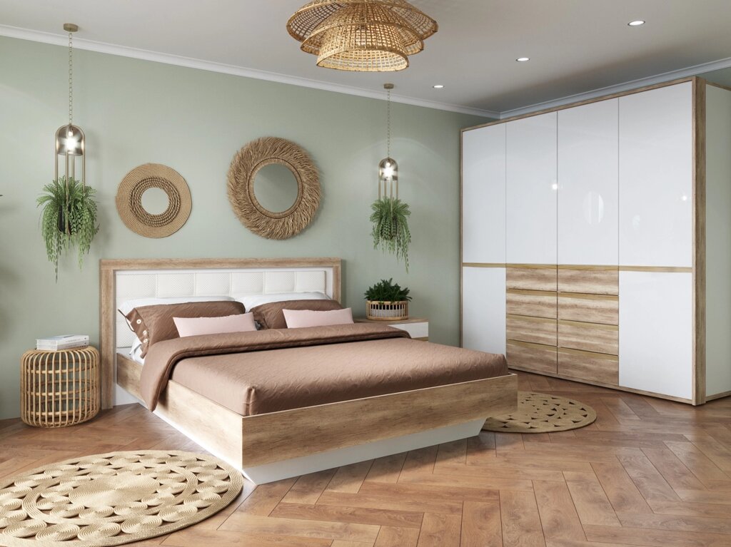 Спальня Николь-Люкс (комплект 6) от компании Мебельный магазин ГОССА - фото 1