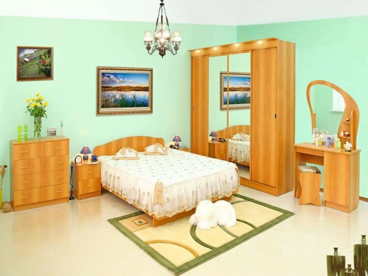 Спальня Светлана-10 от компании Мебельный магазин ГОССА - фото 1