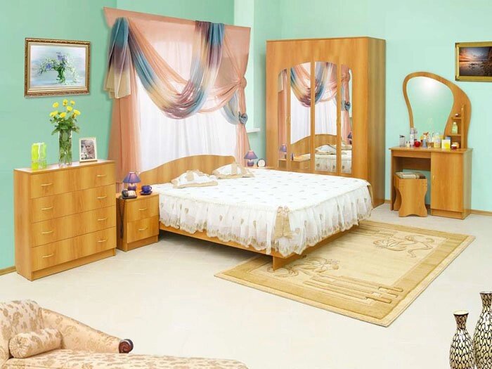 Спальня Светлана-16 от компании Мебельный магазин ГОССА - фото 1