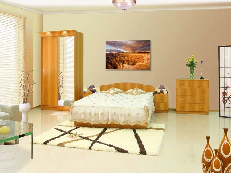 Спальня Светлана-5 от компании Мебельный магазин ГОССА - фото 1