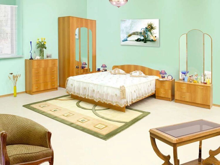 Спальня Светлана-6 от компании Мебельный магазин ГОССА - фото 1