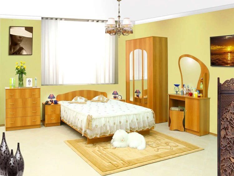 Спальня Светлана-7 от компании Мебельный магазин ГОССА - фото 1