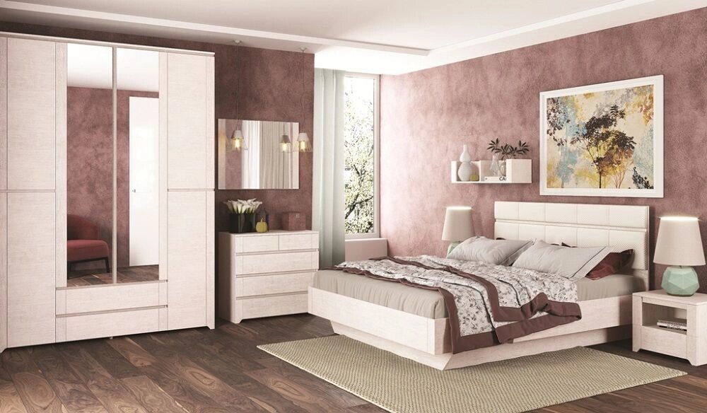Спальня Твист (комплект 1) от компании Мебельный магазин ГОССА - фото 1