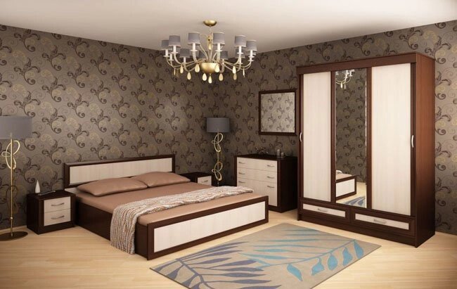 Спальня Валерия-4 от компании Мебельный магазин ГОССА - фото 1