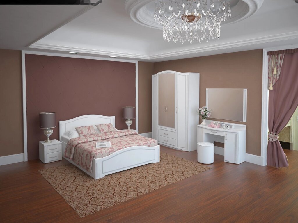 Спальня Виктория (комплект 3) от компании Мебельный магазин ГОССА - фото 1