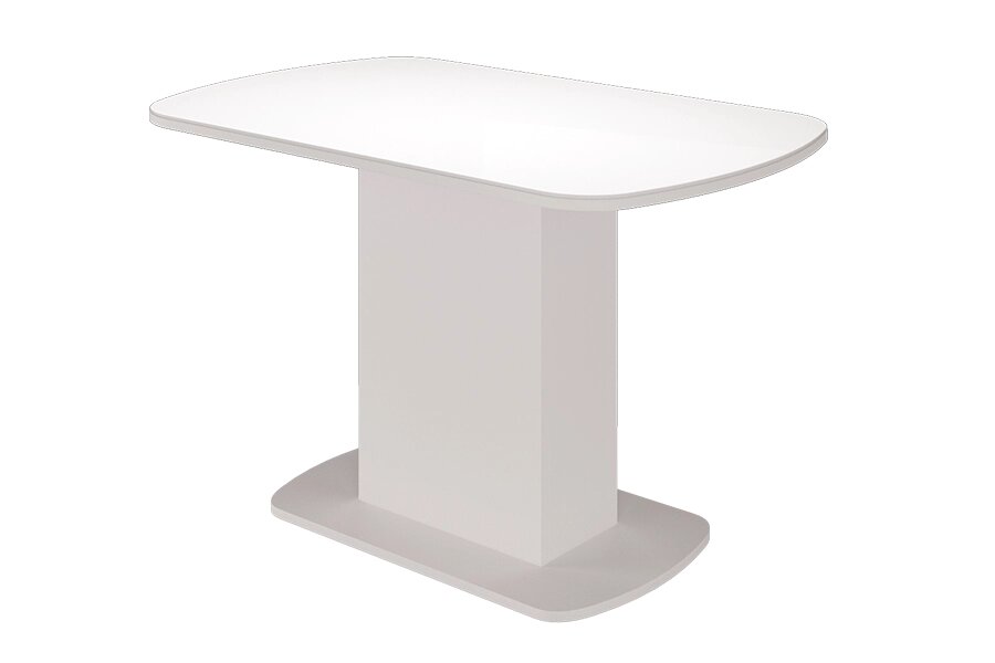 Стол обеденный Соренто Белый глянец от компании Мебельный магазин ГОССА - фото 1