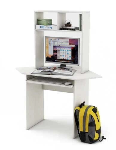Угловой стол Лайт К с надстройкой от компании Мебельный магазин ГОССА - фото 1