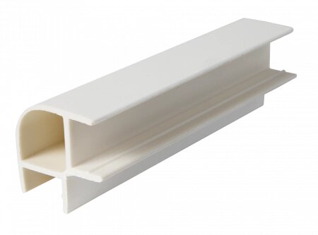 Угол соединительный 90 градусов (двухсторонний) белый от компании Мебельный магазин ГОССА - фото 1
