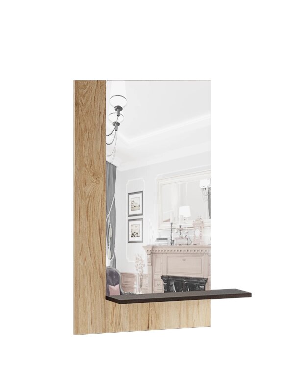 Зеркало Модена МЗ-20, гикори рокфорд/венге от компании Мебельный магазин ГОССА - фото 1
