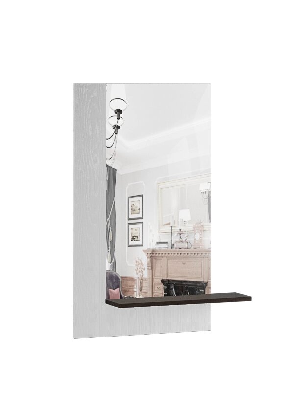 Зеркало Модена МЗ-20, ясень анкор светлый/венге от компании Мебельный магазин ГОССА - фото 1