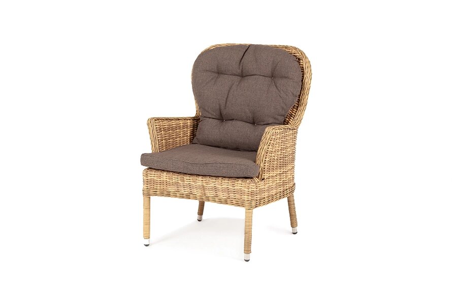 "Алиса" кресло плетеное, цвет соломенный от компании M-Lion мебель - фото 1