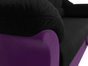 Диван прямой Карнелла | черный | фиолетовый