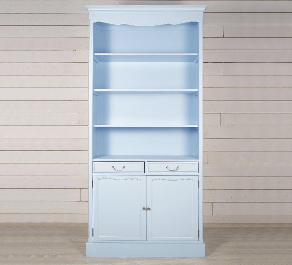 Голубой шкаф Leontina для посуды от компании M-Lion мебель - фото 1