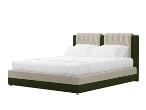 Интерьерная кровать Камилла 180, Бежевый | Зеленый