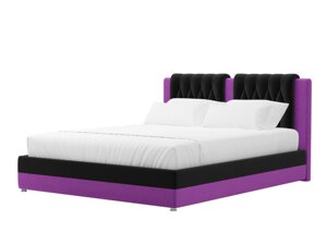 Интерьерная кровать Камилла 180, Черный | Фиолетовый