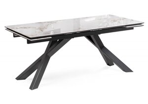 Керамический стол Хеме 180(240)х90х77 черный