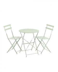 Комплект стола и двух стульев | Бистро | светло-зеленый
