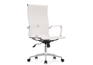 Компьютерное кресло Reus pu white - chrome