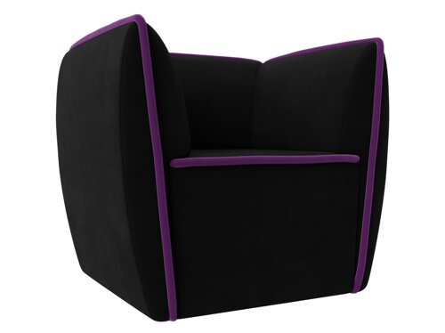 Кресло Бергамо | черный | фиолетовый