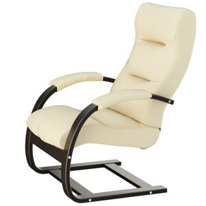 Кресло для отдыха Аспен | экокожа Дунди 112 | каркас венге