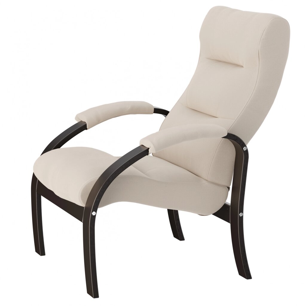 Кресло для отдыха Шоле | Ткань Макс 100 | каркас венге от компании M-Lion мебель - фото 1
