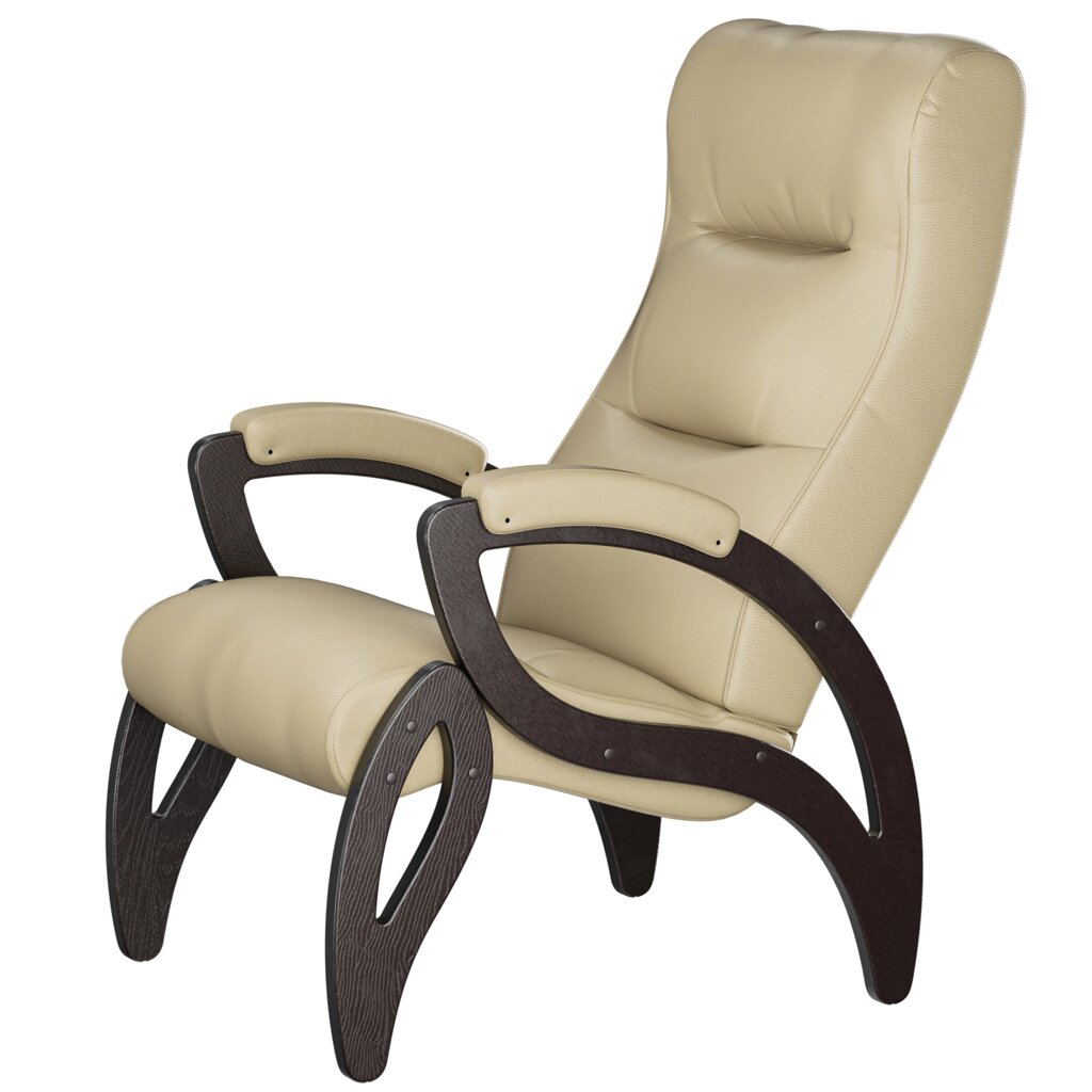 Кресло для отдыха Весна Компакт экокожа EVA2 | каркас венге от компании M-Lion мебель - фото 1