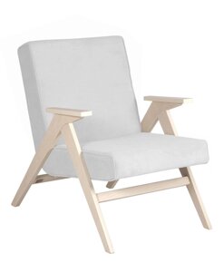 Кресло для отдыха Вест | подлокотник Дуб | ткань Verona Light Grey | кант Verona Light Grey |