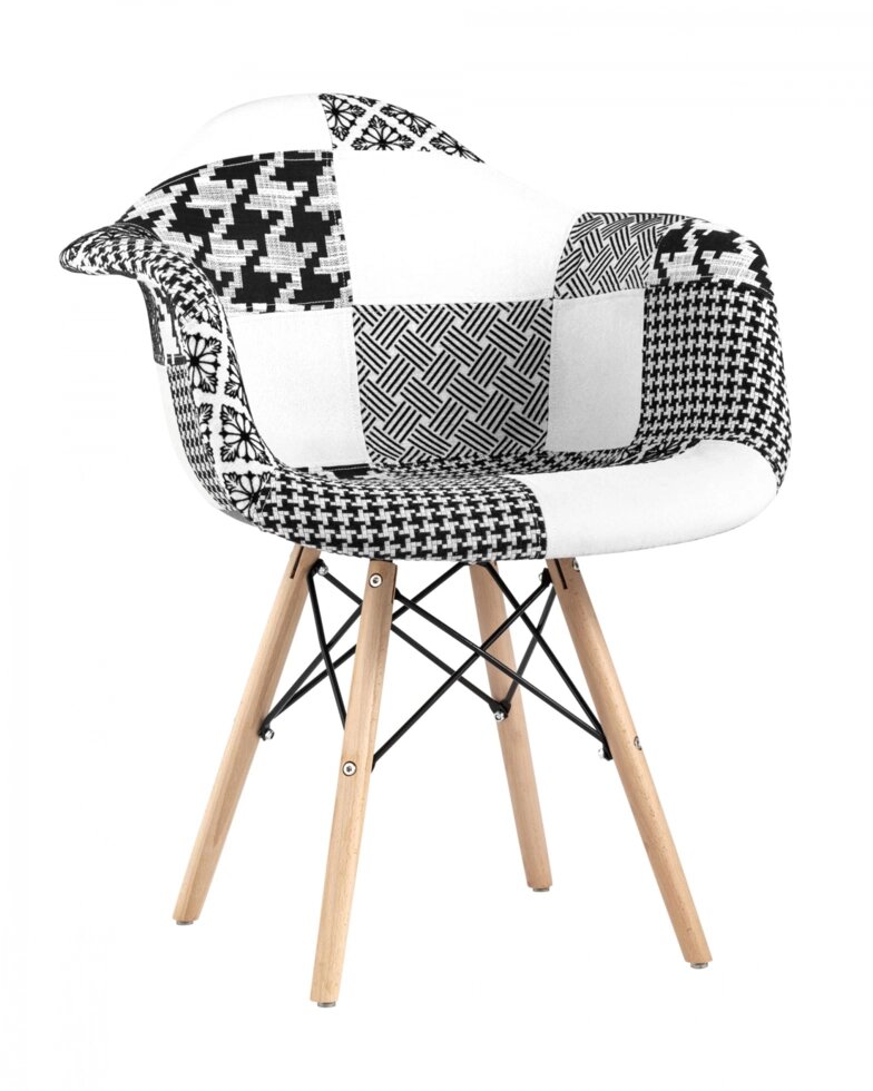 Кресло | DSW | черно-белый от компании M-Lion мебель - фото 1