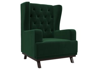 Кресло Джон Люкс, велюр, зеленый