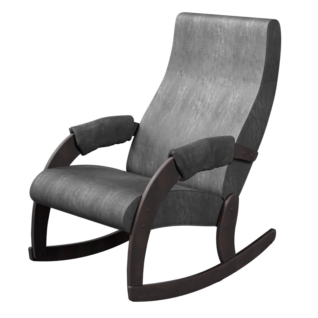 Кресло-качалка Каула М экокожа Дунди 109 | каркас венге от компании M-Lion мебель - фото 1