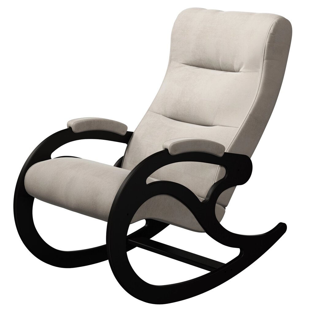 Кресло-качалка Каула Ткань Махх 100 | каркас венге от компании M-Lion мебель - фото 1