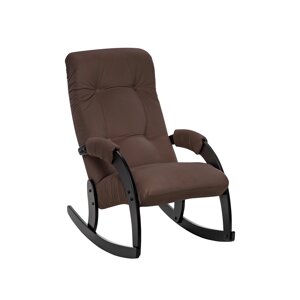 Кресло-качалка Модель 67 Венге, ткань V 26, Венге, V23 молочный шоколад