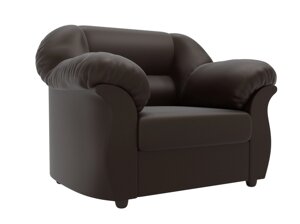 Кресло Карнелла, экокожа, коричневый