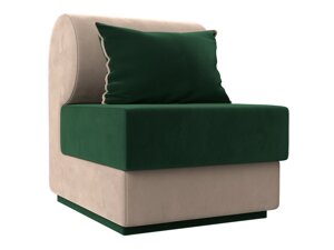 Кресло Кипр, велюр, зеленый, бежевый