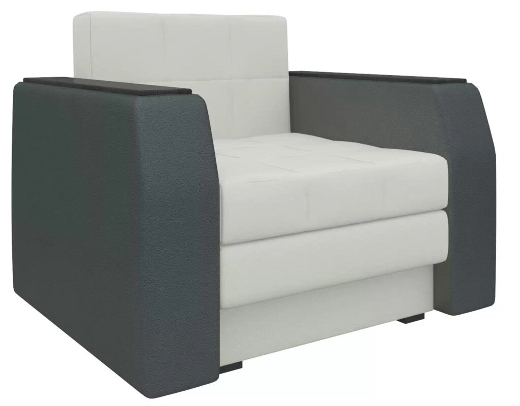 Кресло-кровать Атлантида | Белый | Черный от компании M-Lion мебель - фото 1