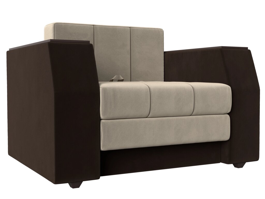 Кресло-кровать Атлантида | бежевый | коричневый от компании M-Lion мебель - фото 1