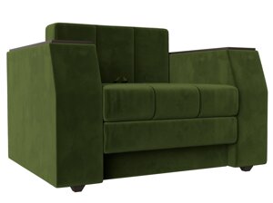 Кресло-кровать Атлантида, микровельвет, зеленый