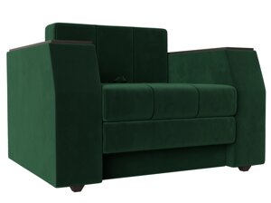 Кресло-кровать Атлантида, велюр, зеленый