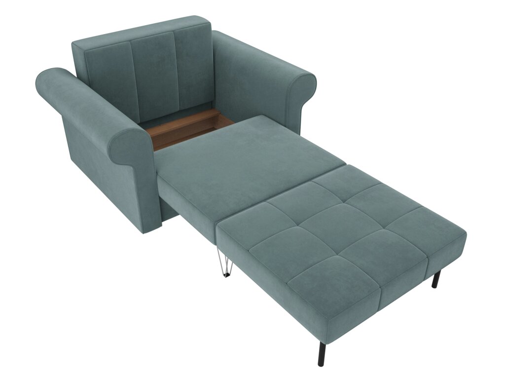 Кресло-кровать Берли | бирюзовый от компании M-Lion мебель - фото 1