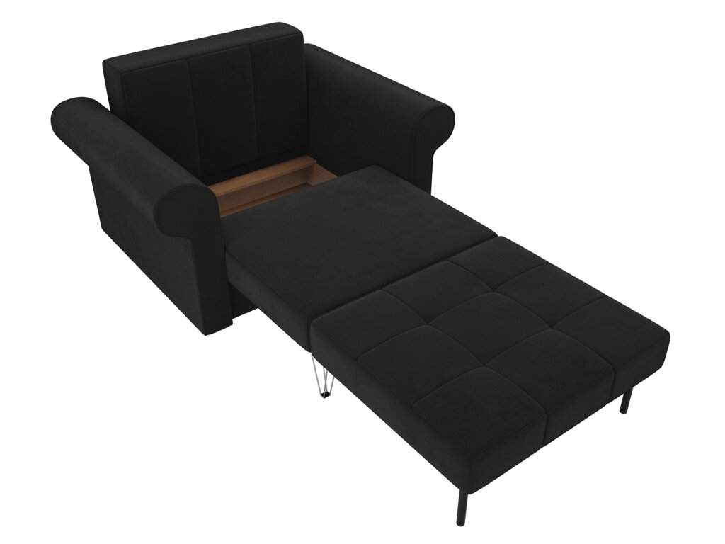 Кресло-кровать Берли | Черный от компании M-Lion мебель - фото 1