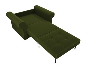 Кресло-кровать Берли, микровельвет, зеленый