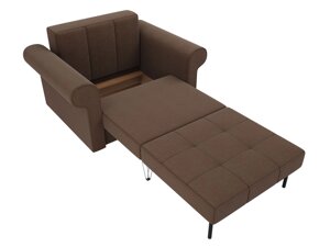 Кресло-кровать Берли, рогожка, коричневый